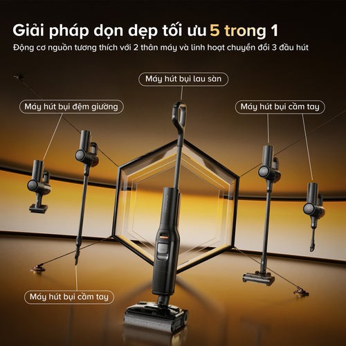 Máy hút bụi lau nhà Roborock F25 Ace Combo, lực hút 20.000Pa