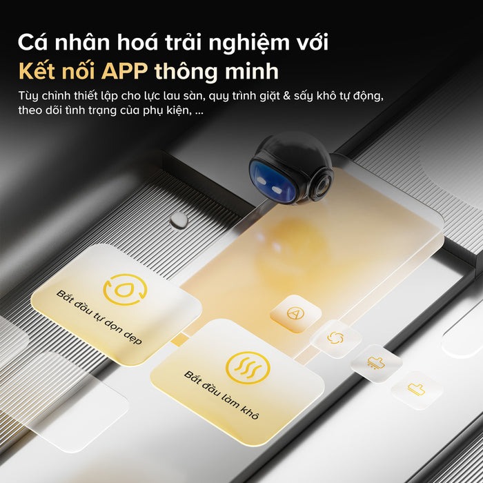 Máy hút bụi lau nhà Roborock F25 Ace Combo, lực hút 20.000Pa