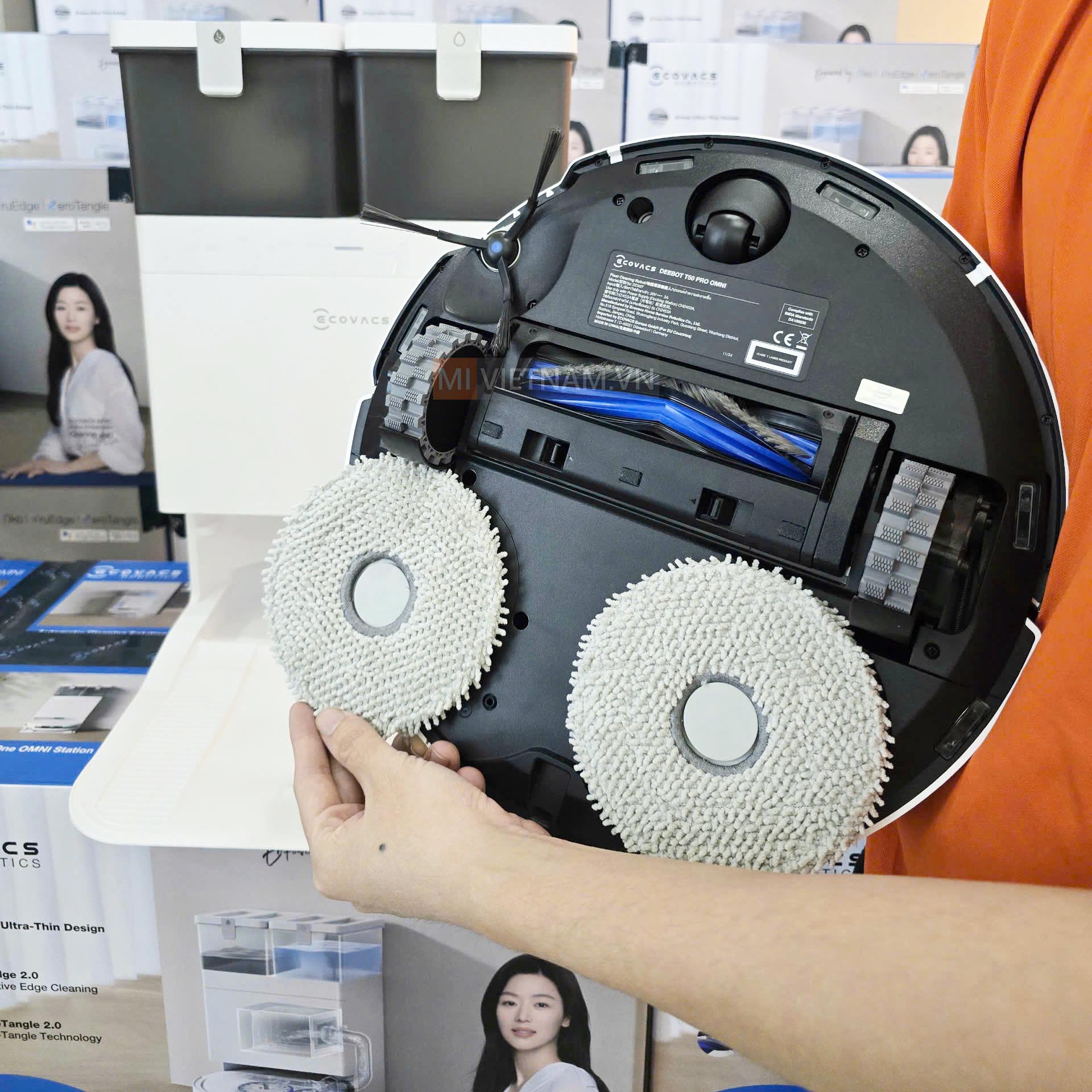 Robot hút bụi lau nhà Ecovacs T50 Pro Omni, 15000Pa