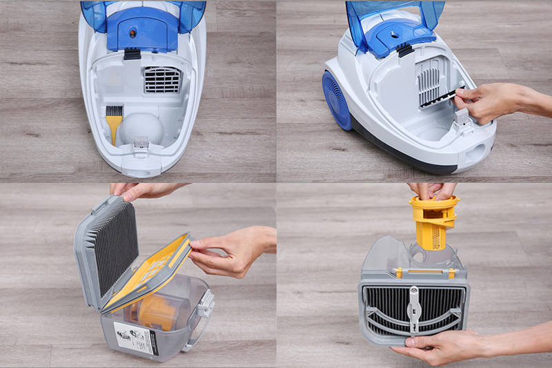 Lọc hiệu quả - Máy hút bụi Hitachi CV-SF18 Xanh dương