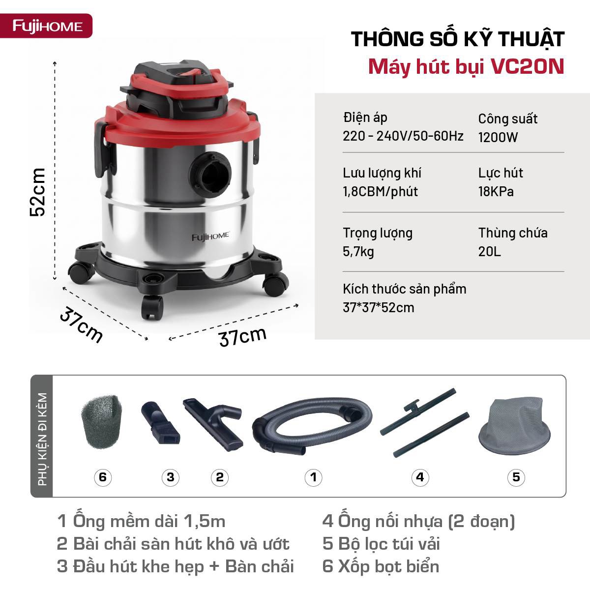 Bảng thông số kỹ thuật