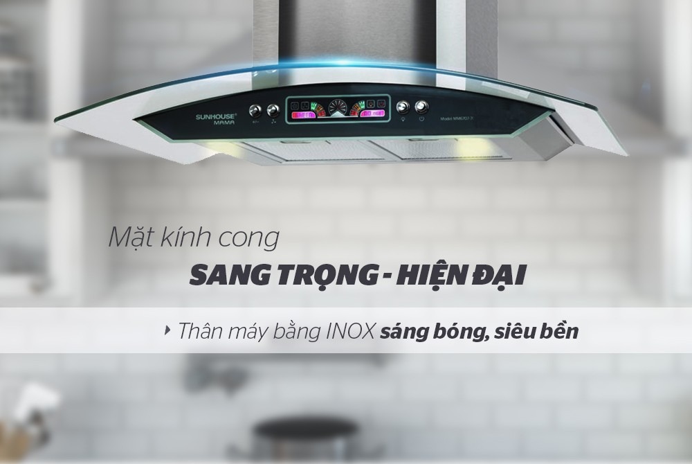 Hút mùi kính cong Sunhouse MM6707-70