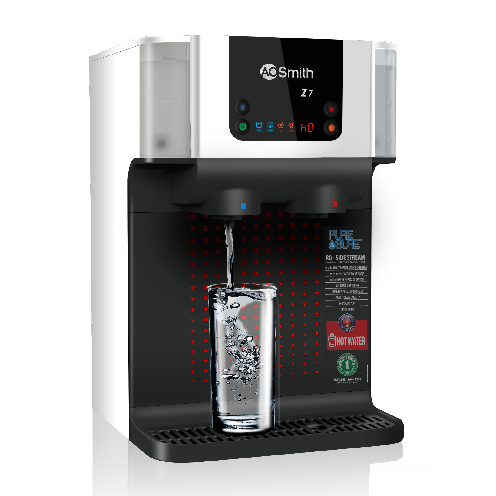 Máy lọc nước nóng lạnh RO AO smith Z7