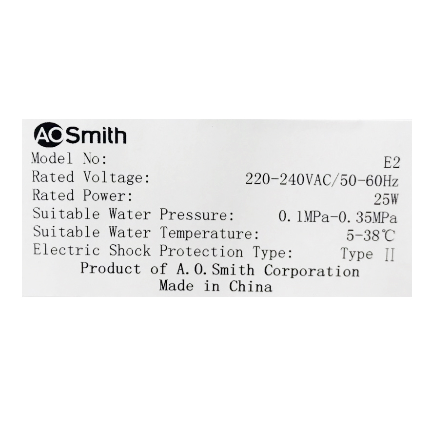 Máy lọc nước RO A. O. Smith E2