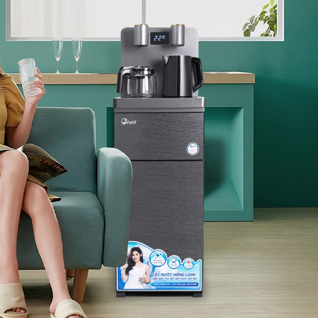 Cây nước nóng lạnh kết hợp bàn pha trà, cafe Fujie TBH1332E