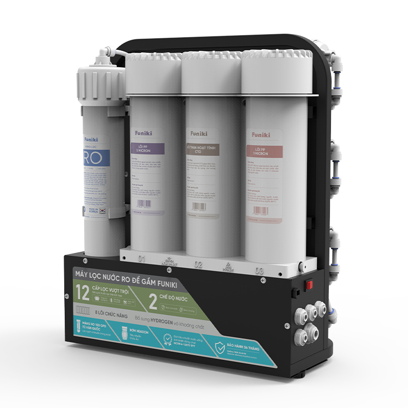 Máy lọc nước RO để gầm Funiki FP203U, 12 lõi lọc