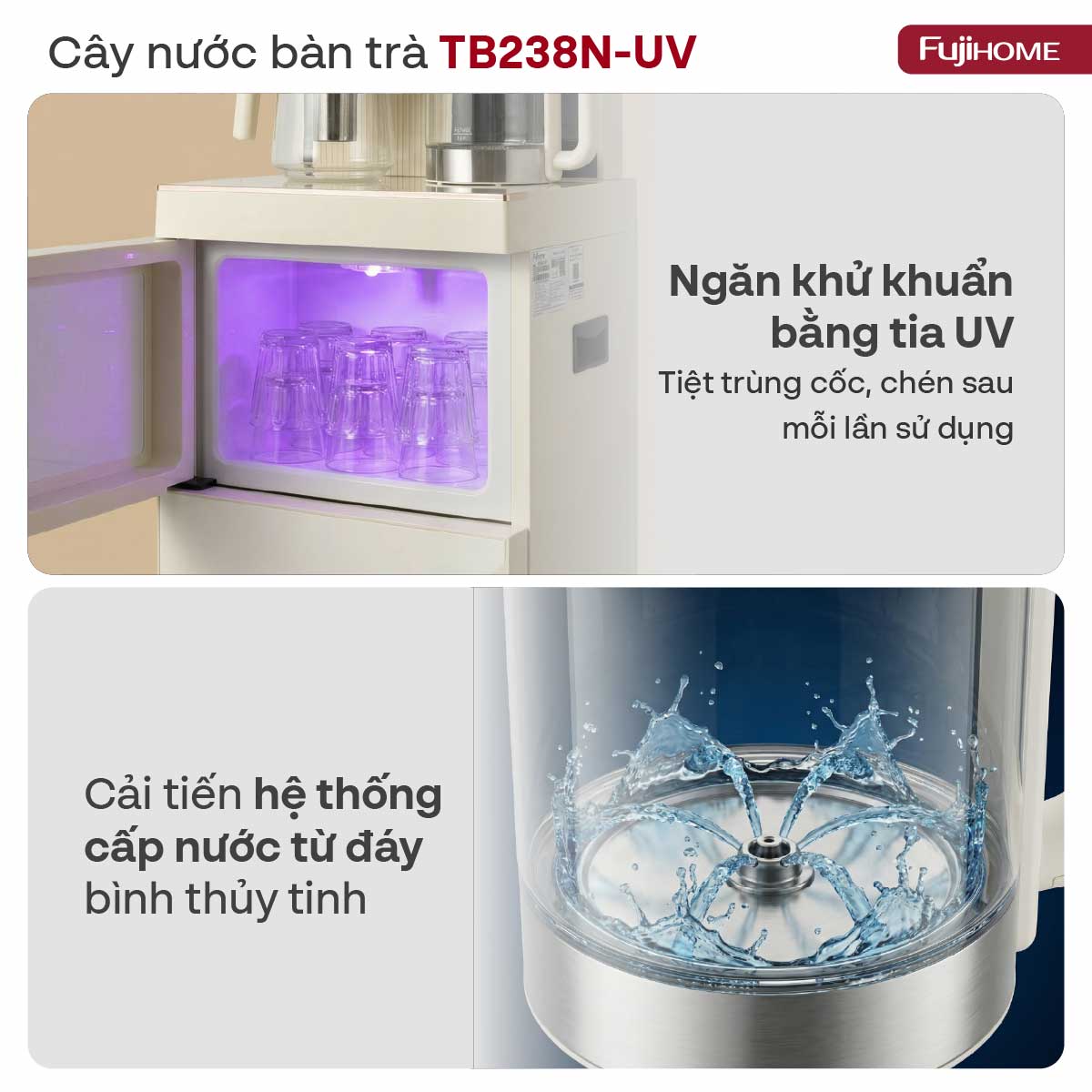 Ngăn khử khuẩn bằng tia UV chuyên biệt