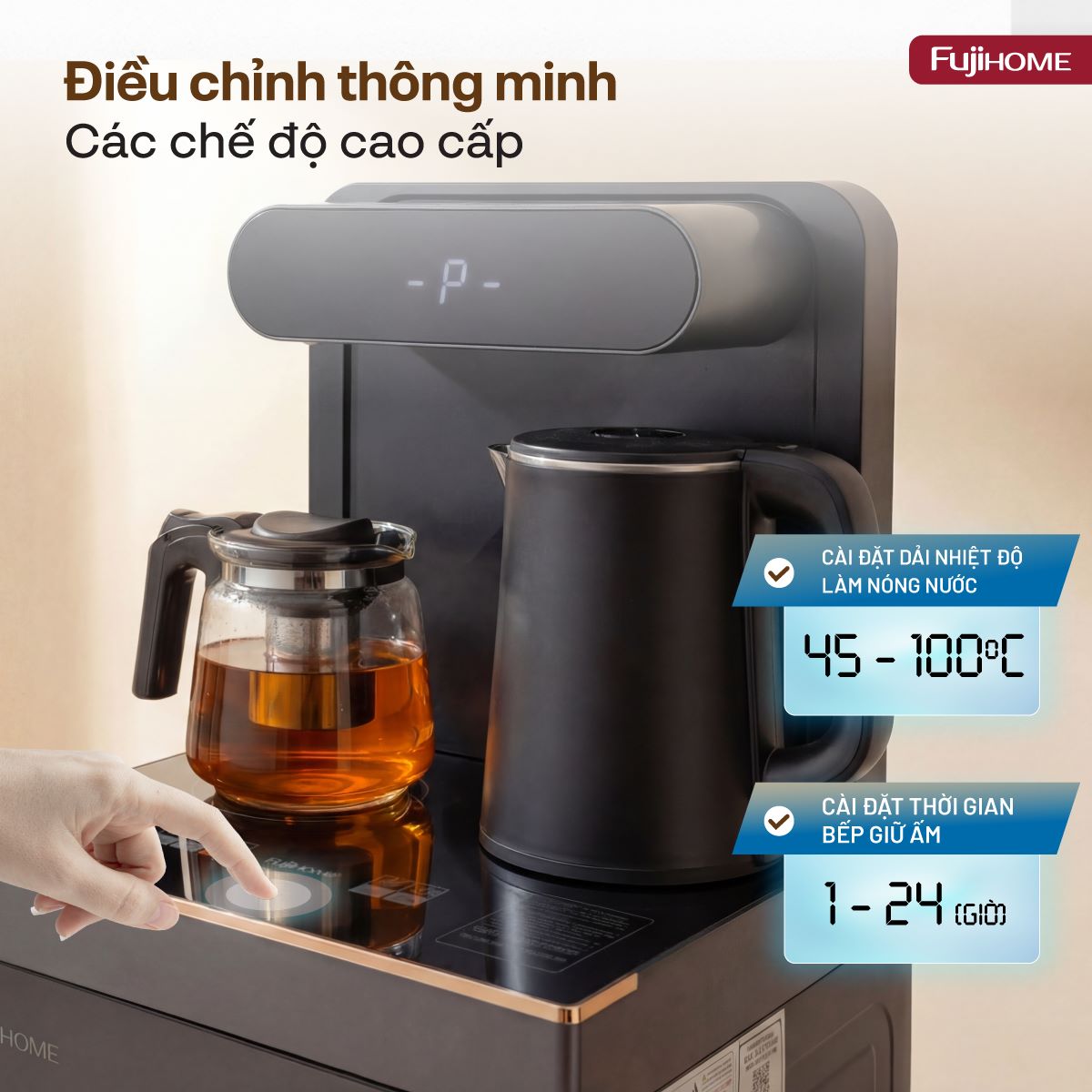 Công nghệ làm nóng siêu tốc và khả năng tùy chỉnh nhiệt độ linh hoạt