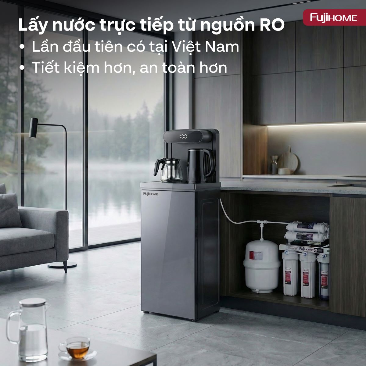 Khả năng kết nối linh hoạt với hệ thống lọc nước RO