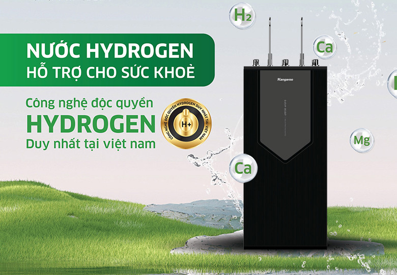 Máy lọc nước nóng, lạnh, Hydrogen Kangaroo KG09A8 - Giải pháp sức khỏe 3 trong 1 cho gia đình hiện đại