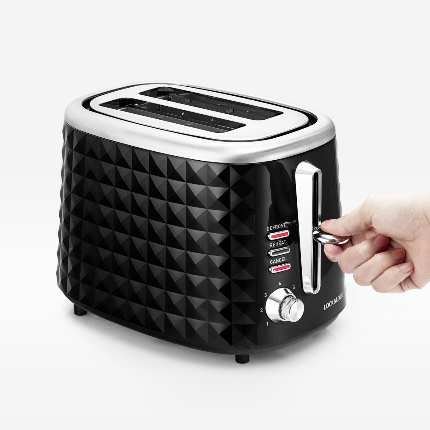 Máy nướng bánh mì LOCK &amp; LOCK 222BLK