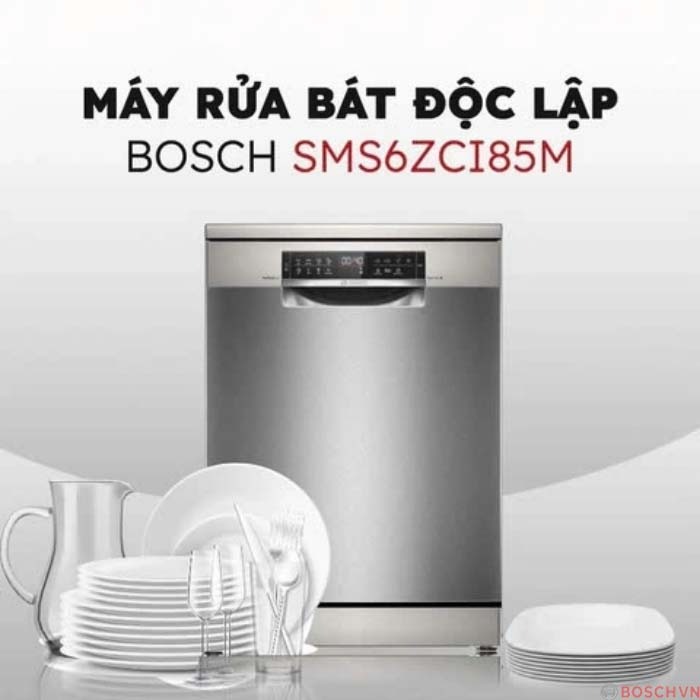 Máy rửa bát độc lập Bosch SMS6ZCI85M, 14 bộ