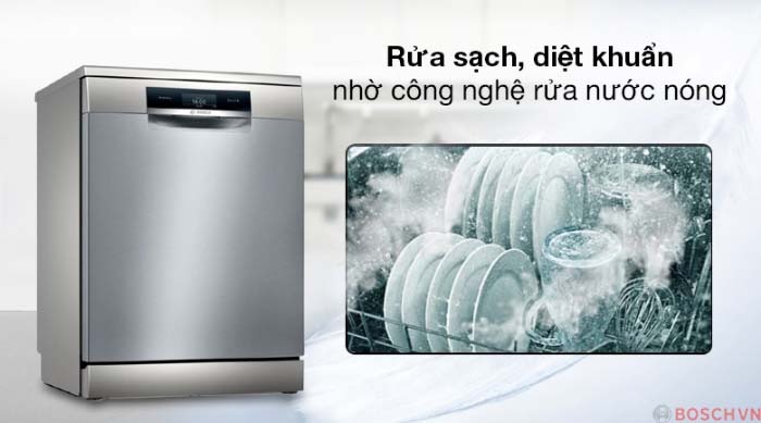 Máy rửa bát độc lập Bosch SMS6ZCI85M, 14 bộ