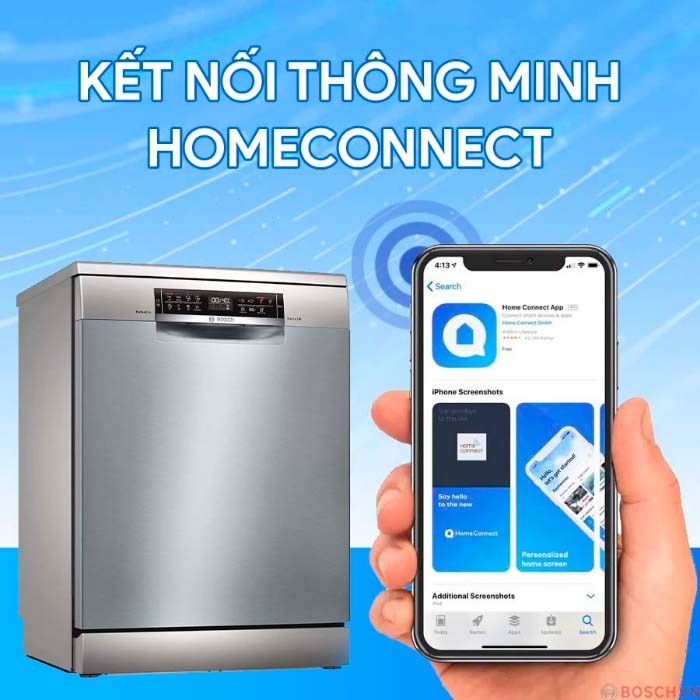 Máy rửa bát độc lập Bosch SMS6ZCI85M, 14 bộ