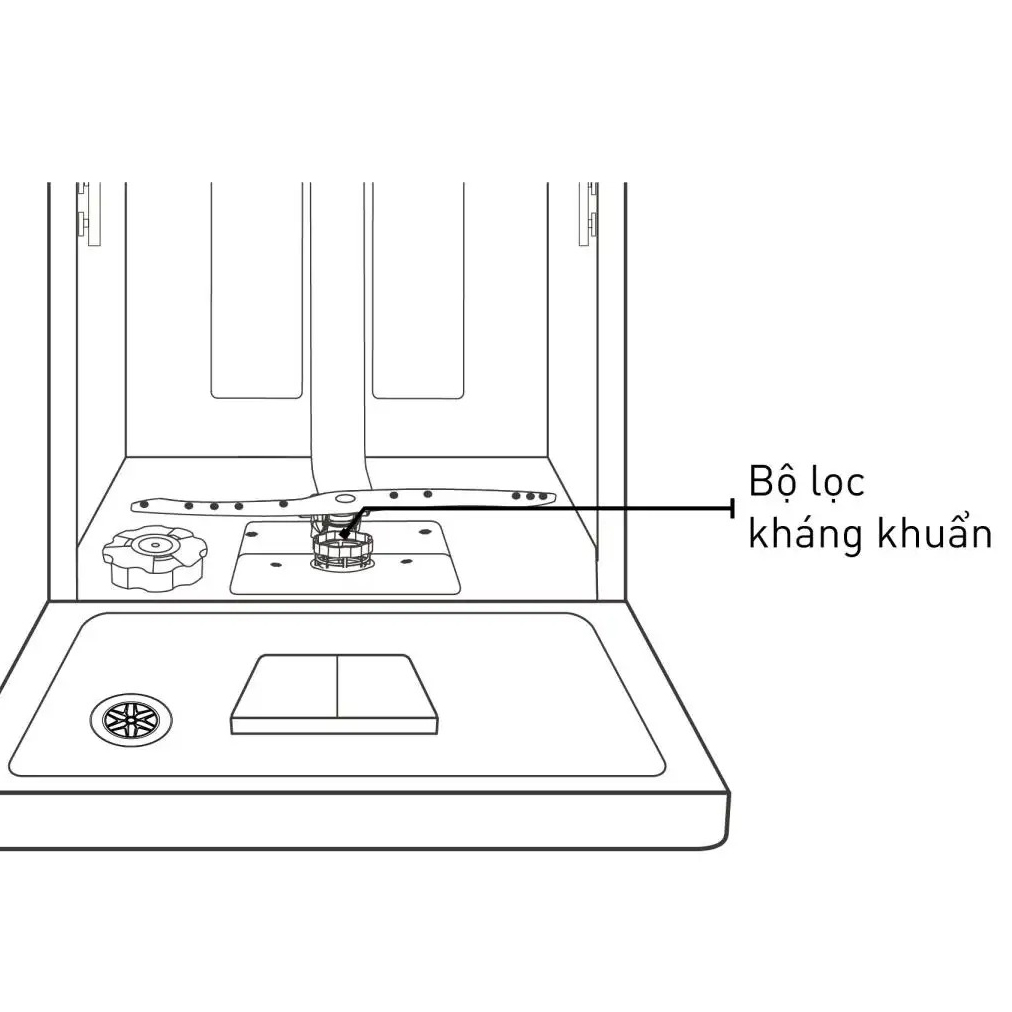 Máy rửa bát Panasonic NP-6V4MUEVN,&nbsp;15 bộ bát đĩa