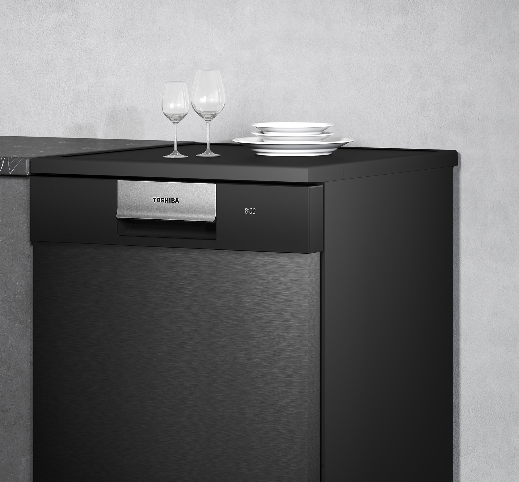 Máy Rửa Bát Toshiba Originclean™ DW-15F7(G)-VN