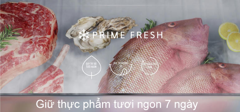 Ngăn đông mềm Prime Fresh cho thực phẩm tươi ngon không cần rã đông