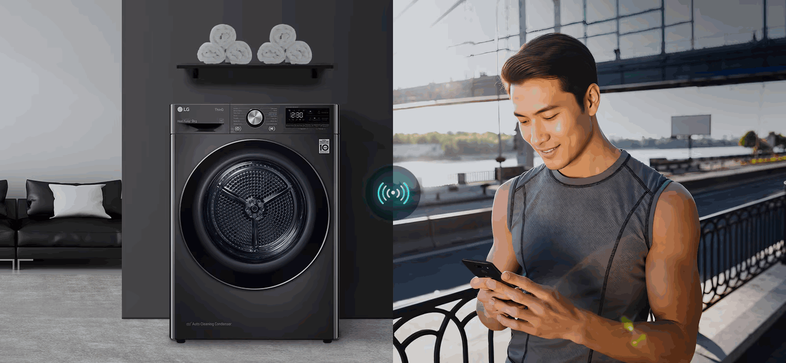 Máy sấy LG Heat Pump™ 10.5kg DVHP50B DUAL Inverter