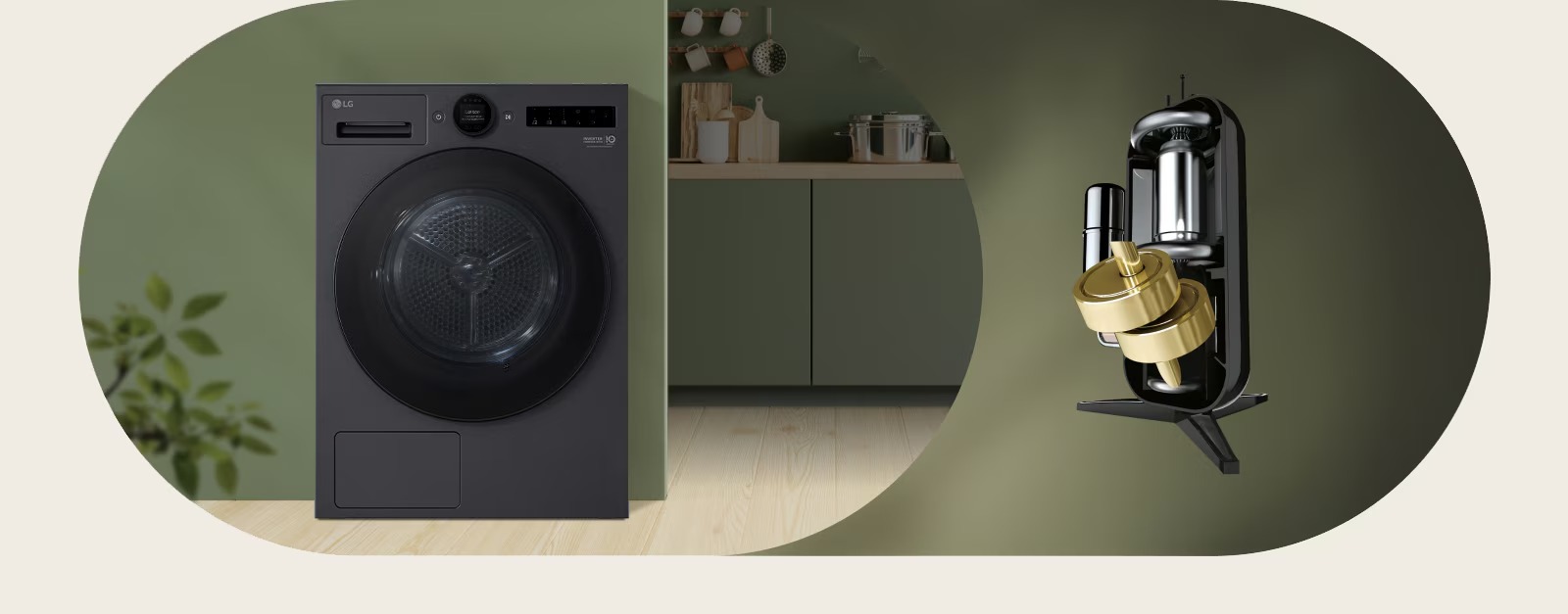 Máy sấy LG Heat Pump™ 12kg RX12VHP5G AI DUAL Inverter 