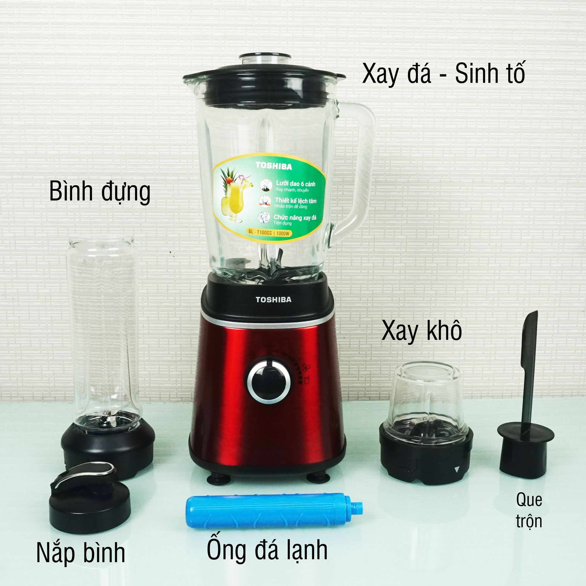 Máy xay sinh tố Toshiba BL-T100GS công suất 1000W