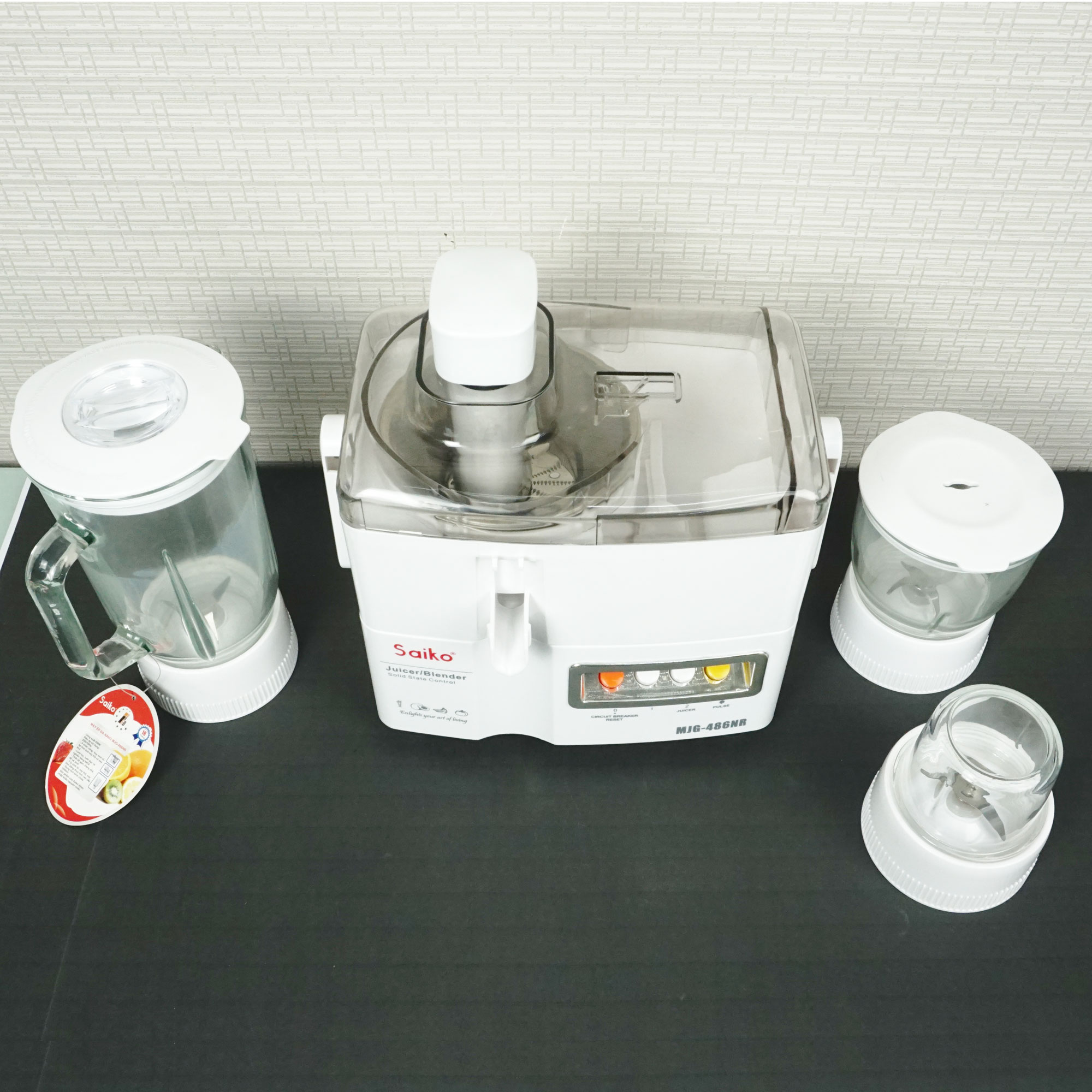 Máy xay sinh tố, máy ép đa năng Saiko MJG-486NR