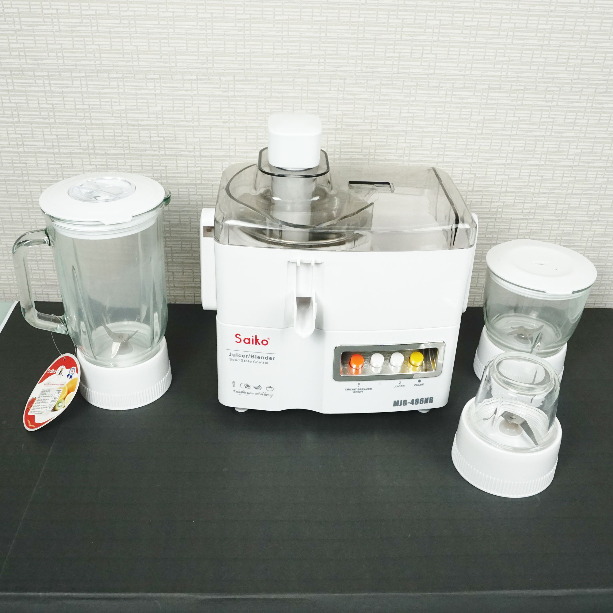 Máy xay sinh tố, máy ép đa năng Saiko MJG-486NR