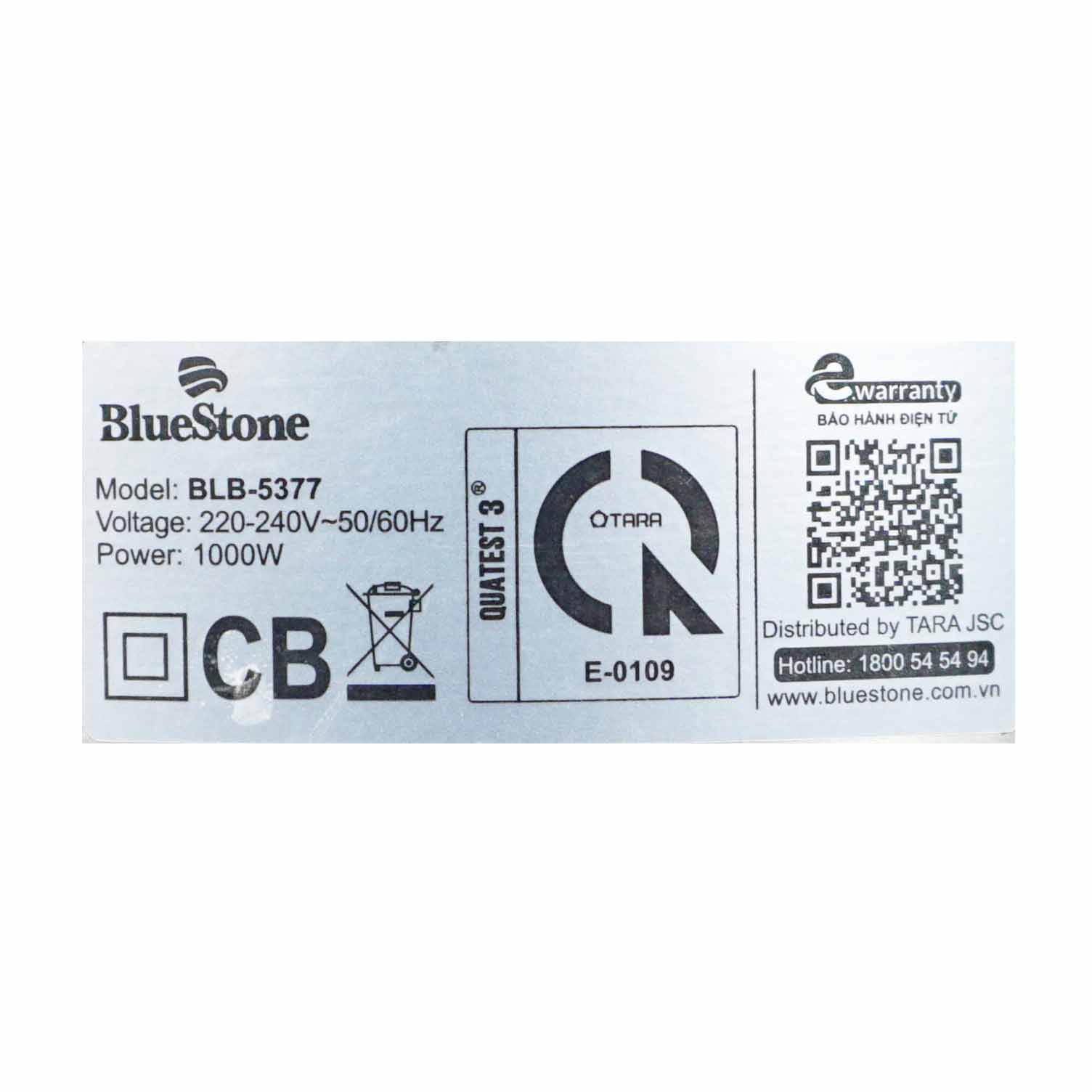 Máy xay sinh tố BlueStone BLB-5377