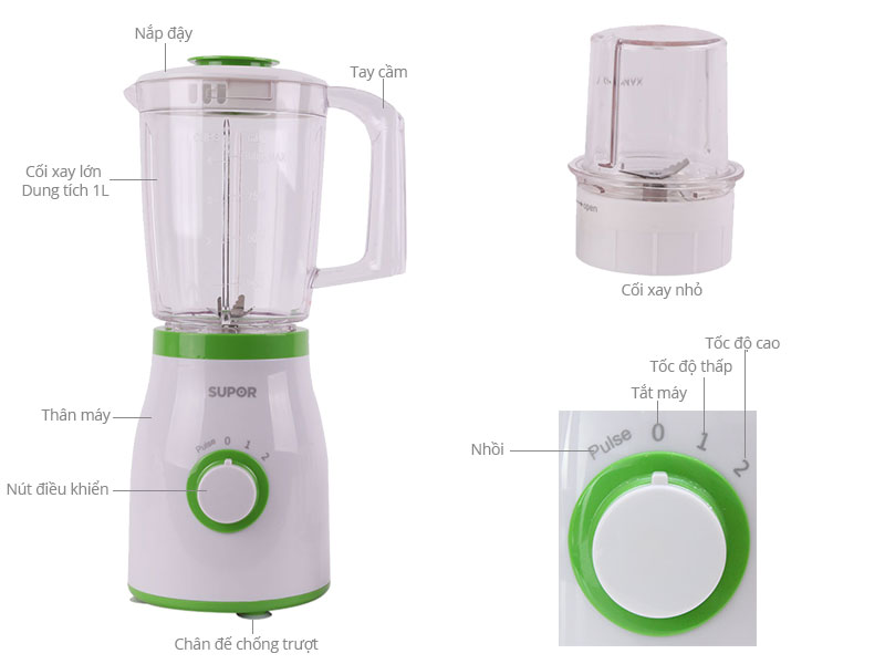Thông số kỹ thuật Máy xay sinh tố Supor SB30P
