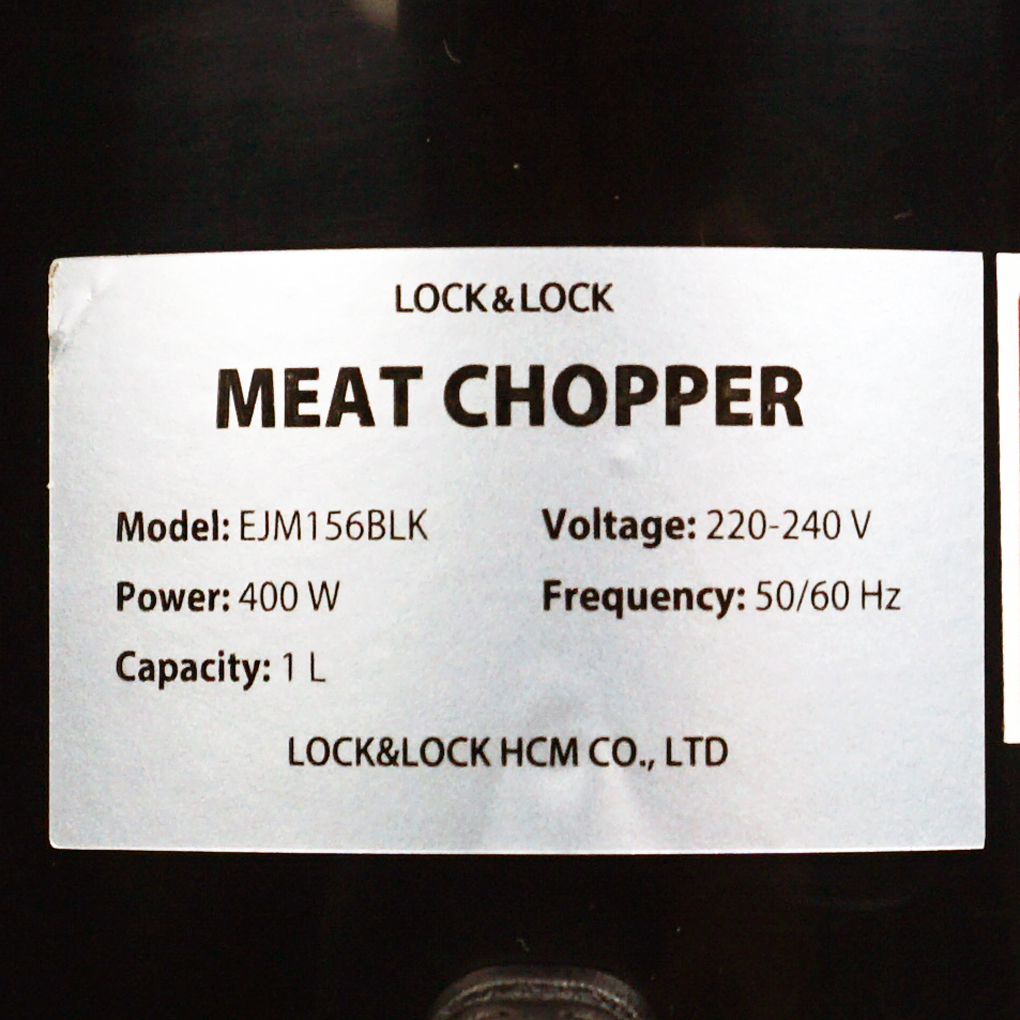 Máy xay thịt Lock&amp;Lock 1 lít EJM156BLK