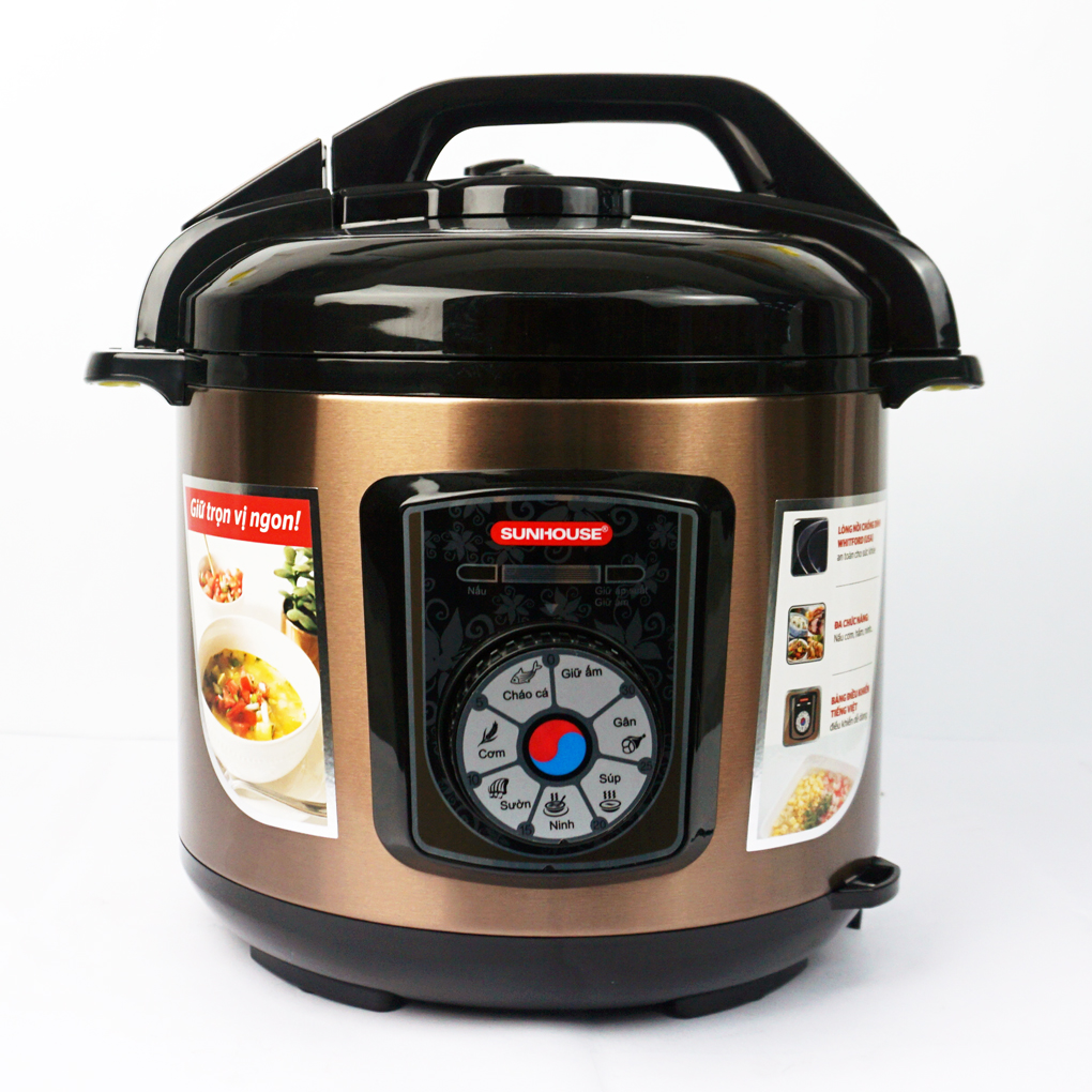 Nồi áp suất điện 6L Sunhouse SHD1756