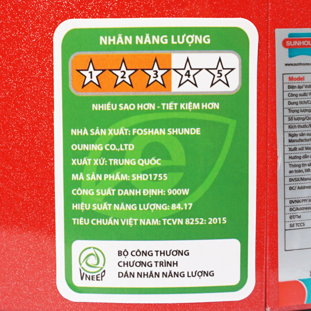 Nồi áp suất điện 5L Sunhouse SHD1755