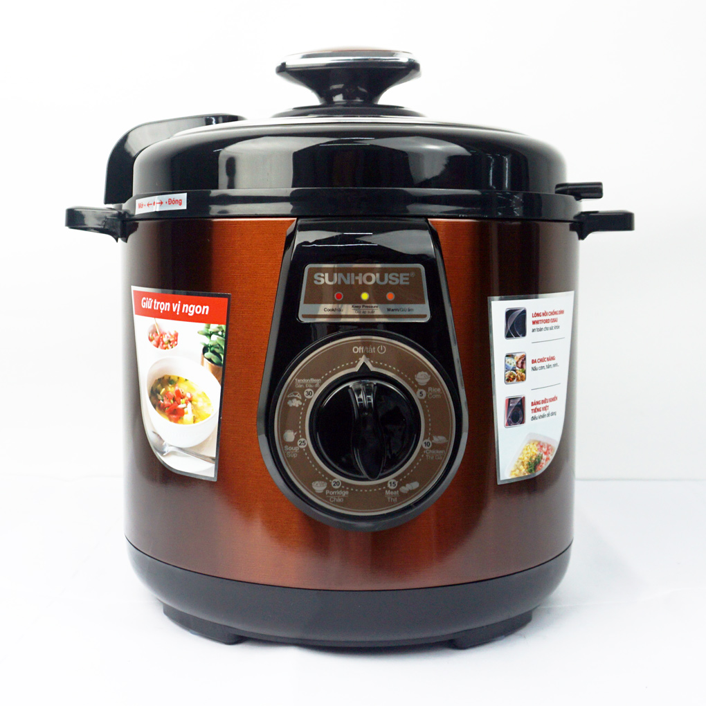 Nồi áp suất điện 6L Sunhouse SHD1562