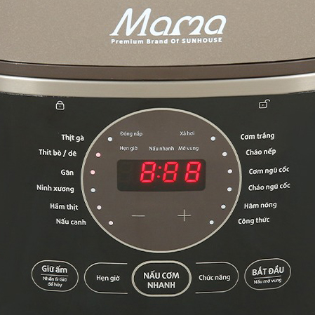 Nồi áp suất điện tử 5 lít Sunhouse Mama SHD1580