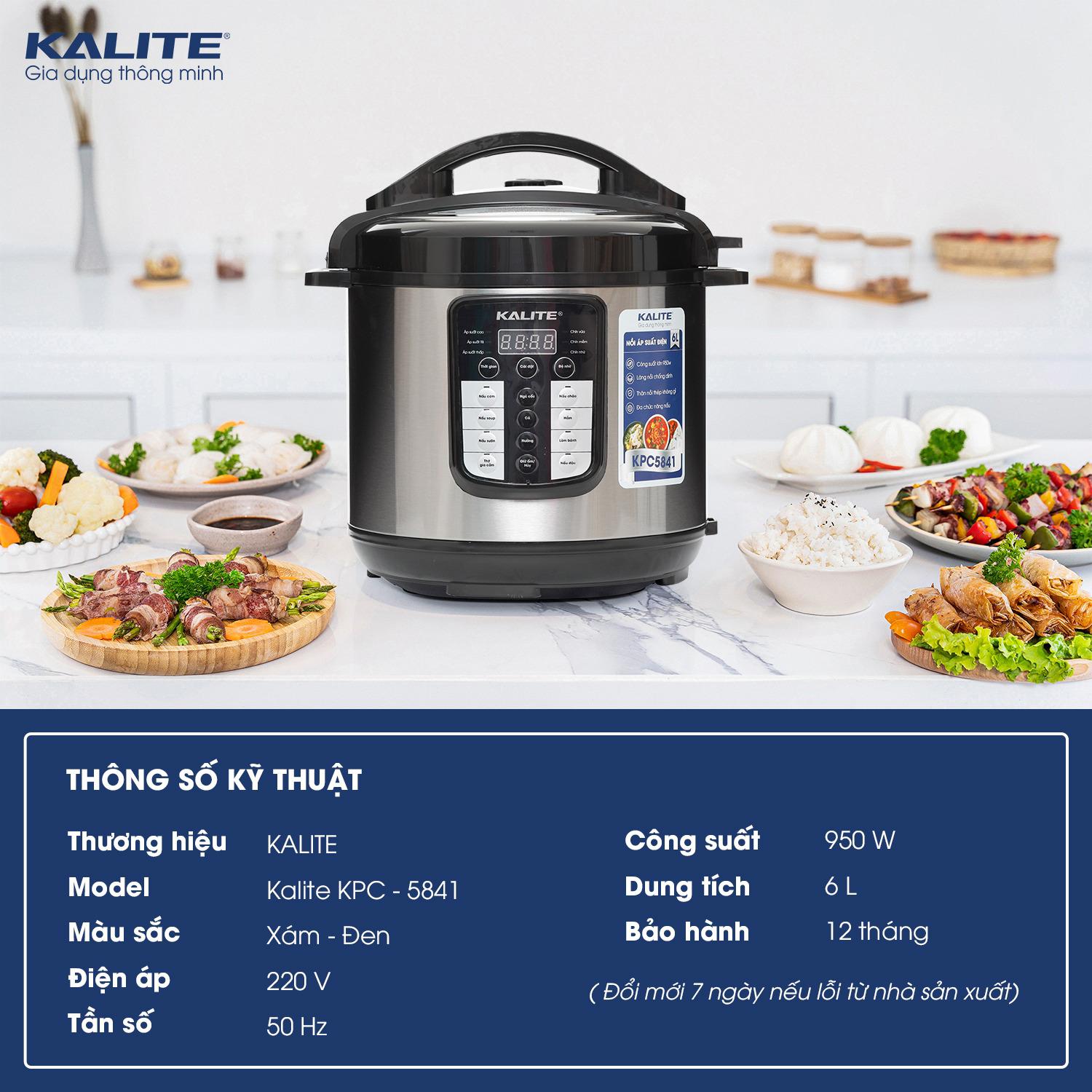 Nồi áp suất điện Kalite 6 lít KPC6088
