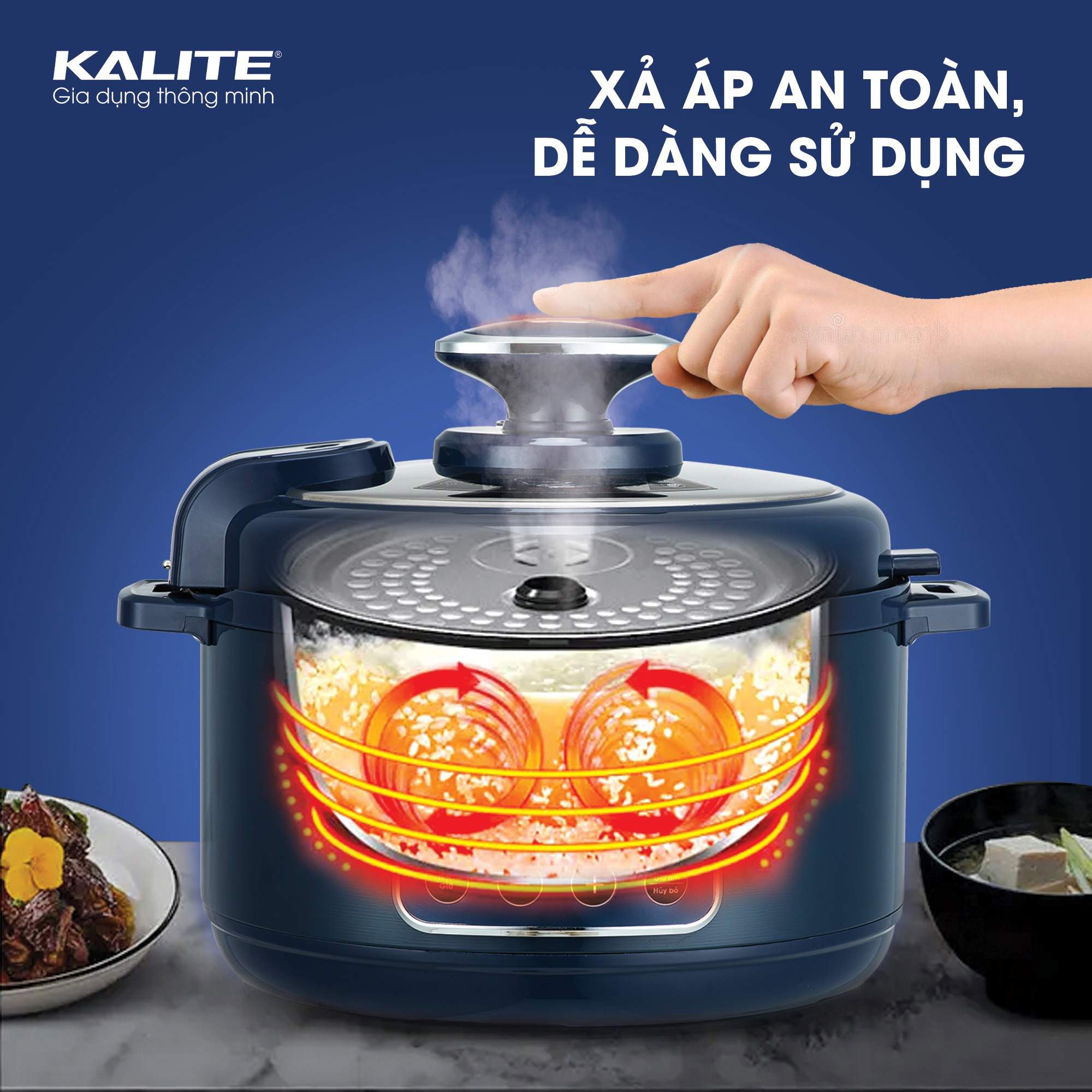 Nồi áp suất điện Kalite 6 lít KPC6088