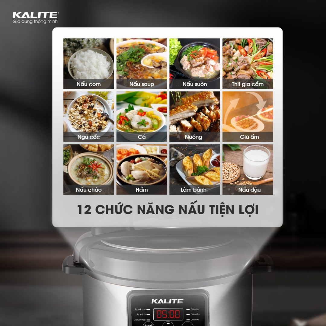 Nồi áp suất điện Kalite 6 lít KPC6088