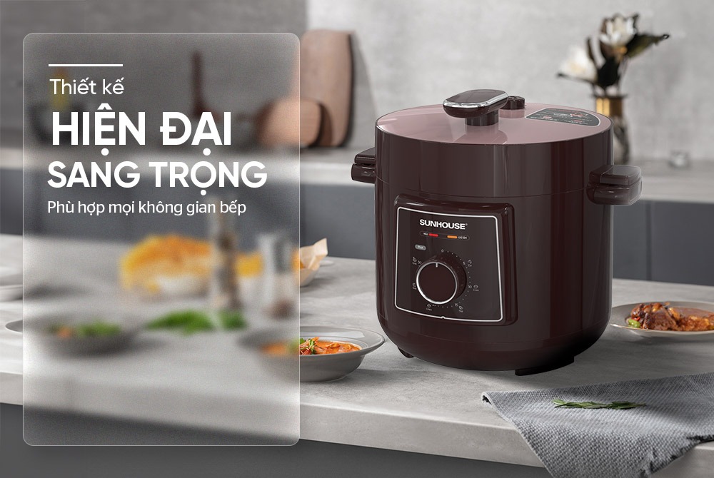 Nồi áp suất điện Sunhouse 4 lít SHD1540