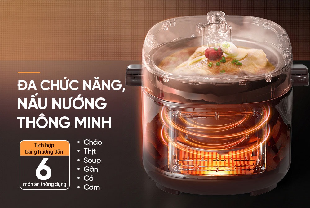 Nồi áp suất điện Sunhouse 4 lít SHD1540