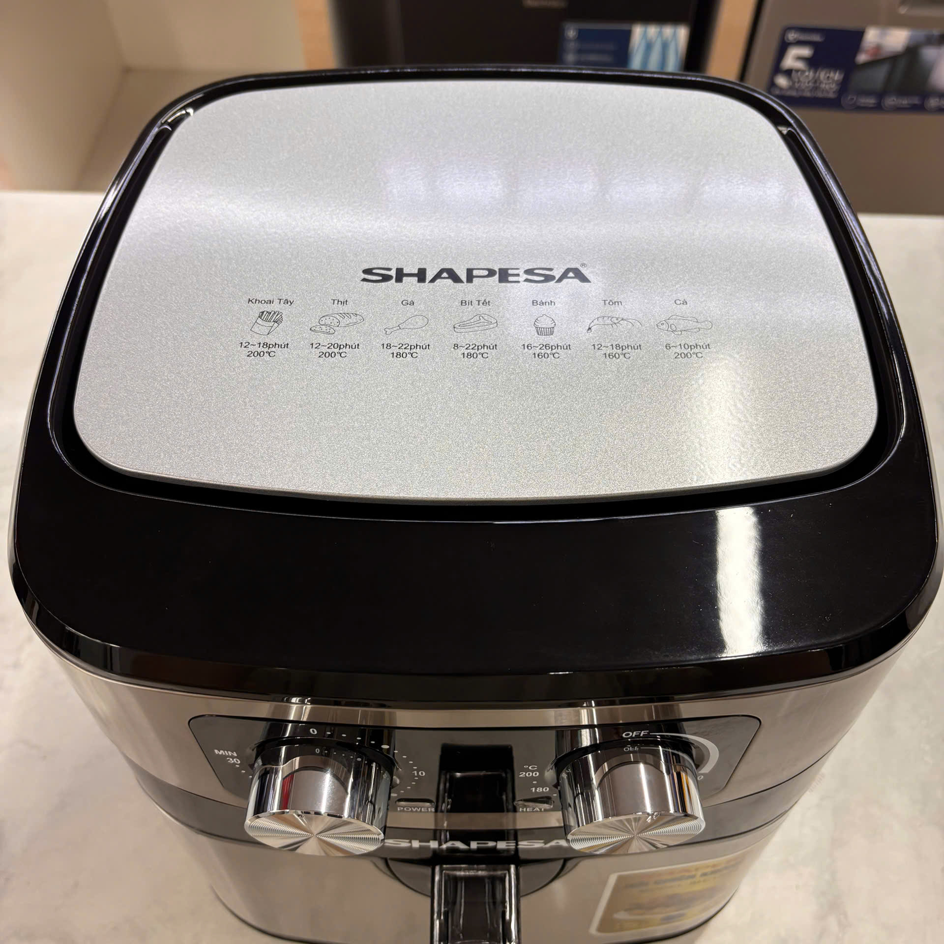 Nồi chiên không dầu 10.2 lít Shapesa SH-180S