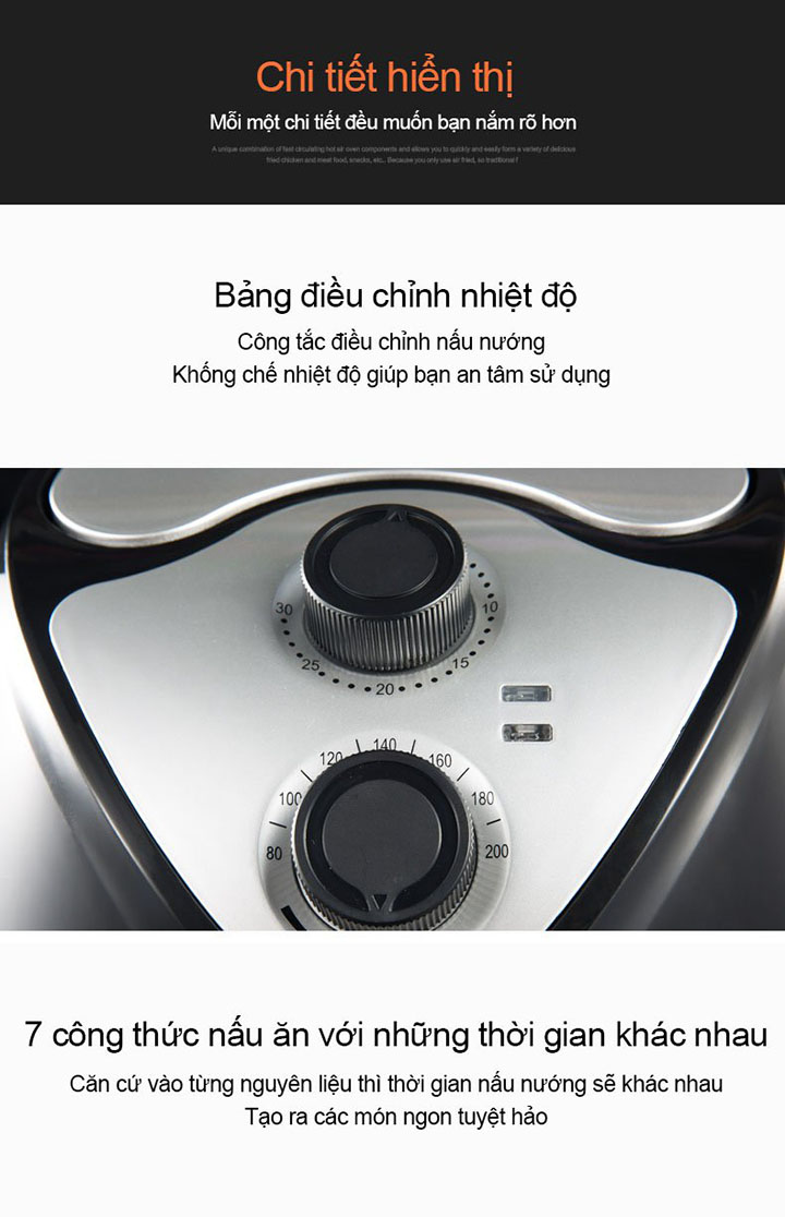 Nồi Chi&ecirc;n Kh&ocirc;ng Dầu KESHUAI 3.5L AF105 Qu&agrave; Tặng Từ Sony