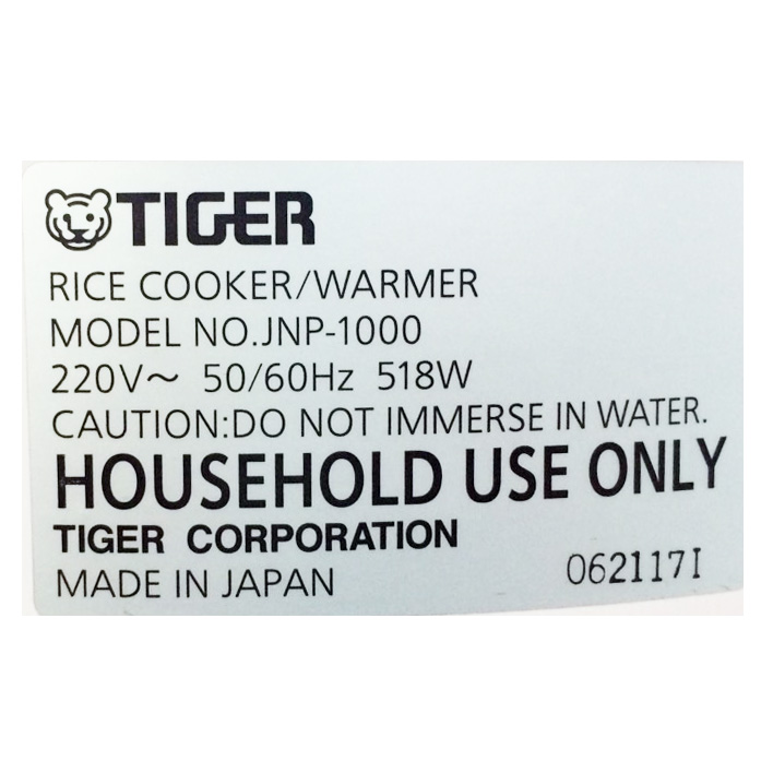 Nồi cơm điện Tiger 1L JNP1000