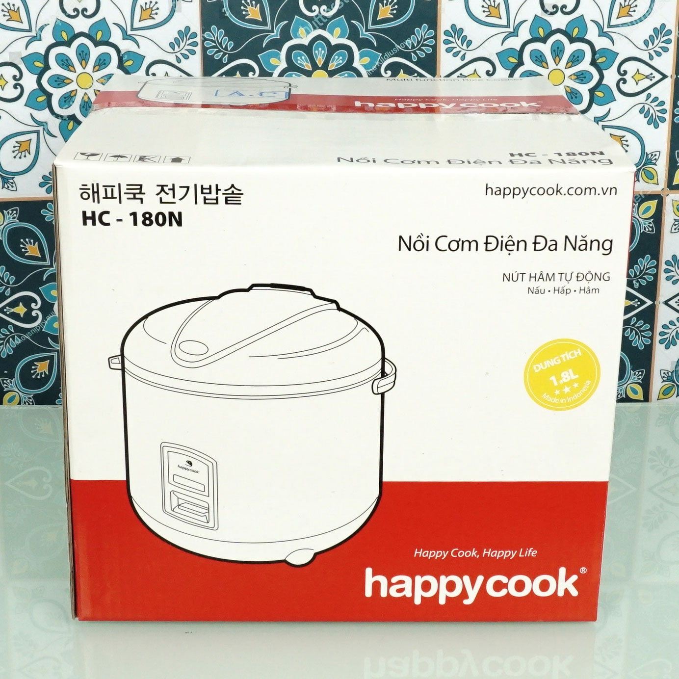 Nồi cơm điện 1,8 lít Happycook HC-180N