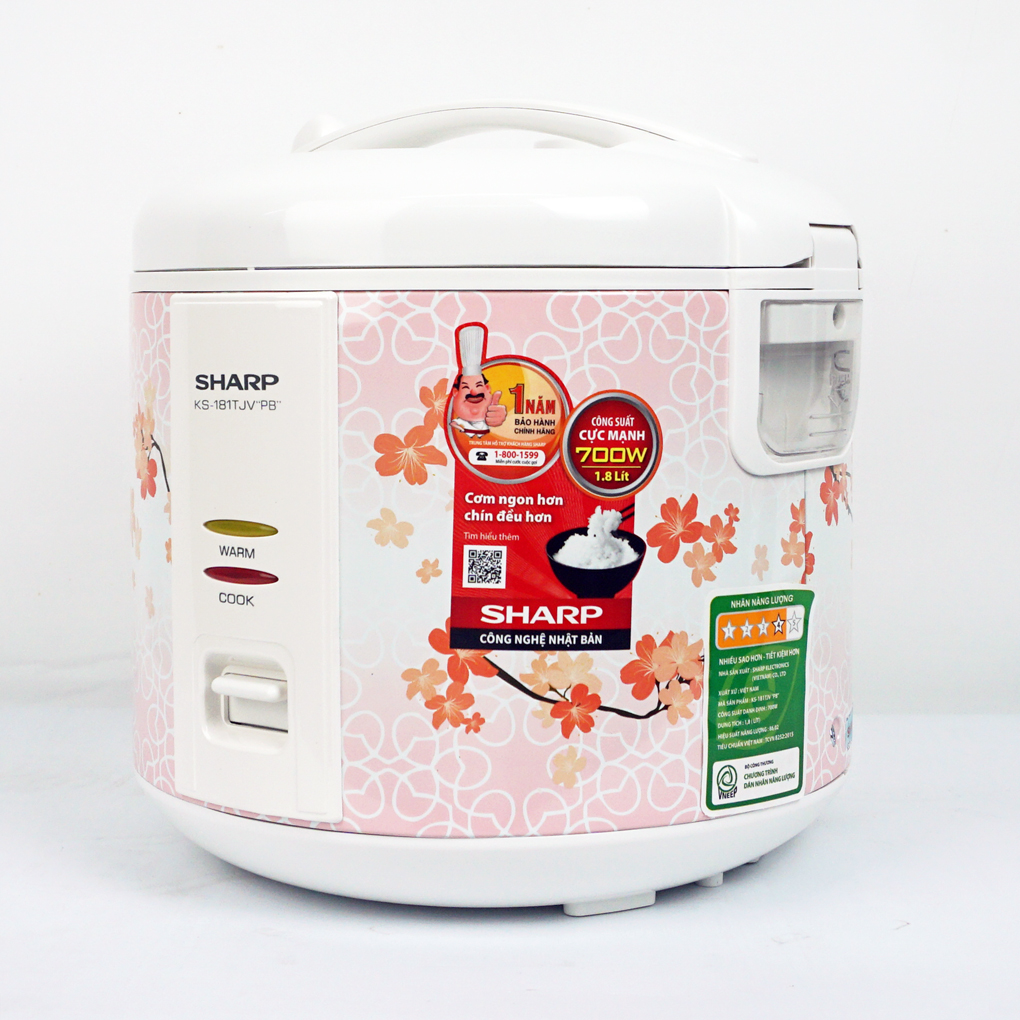 Nồi cơm điện 1.8 lít Sharp KS-181TJV - PB