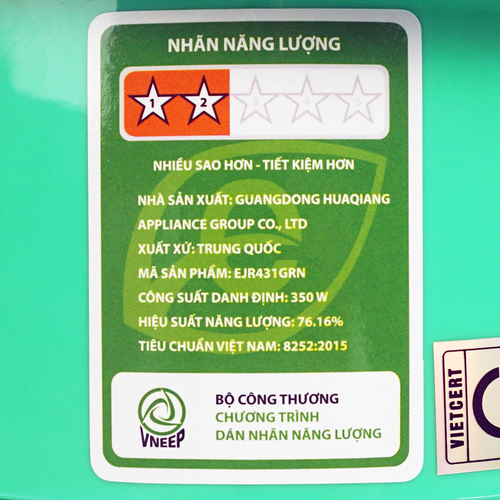 Nồi cơm điện Lock&amp;Lock 1 lít EJR431GRN