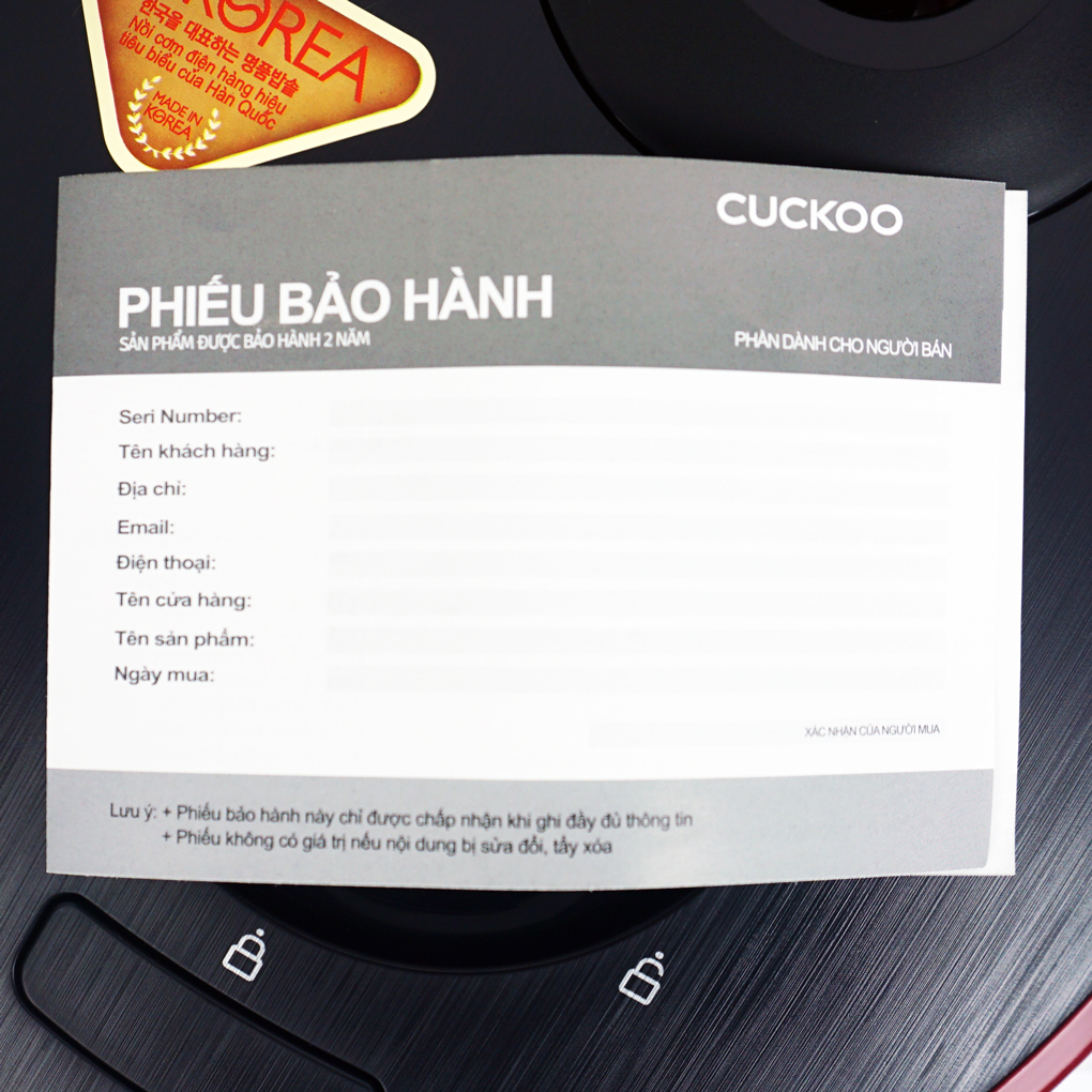 Nồi áp suất điện tử Cuckoo 1.08L CRP-PK0600F