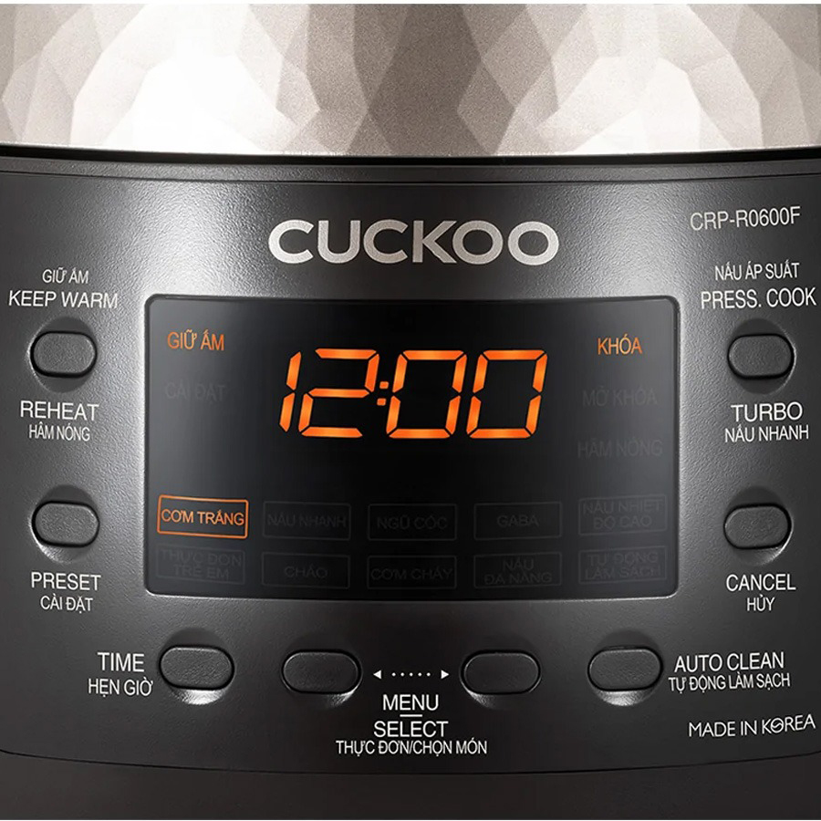Nồi cơm điện tử áp suất Cuckoo 1.08 lít CRP-R0600F