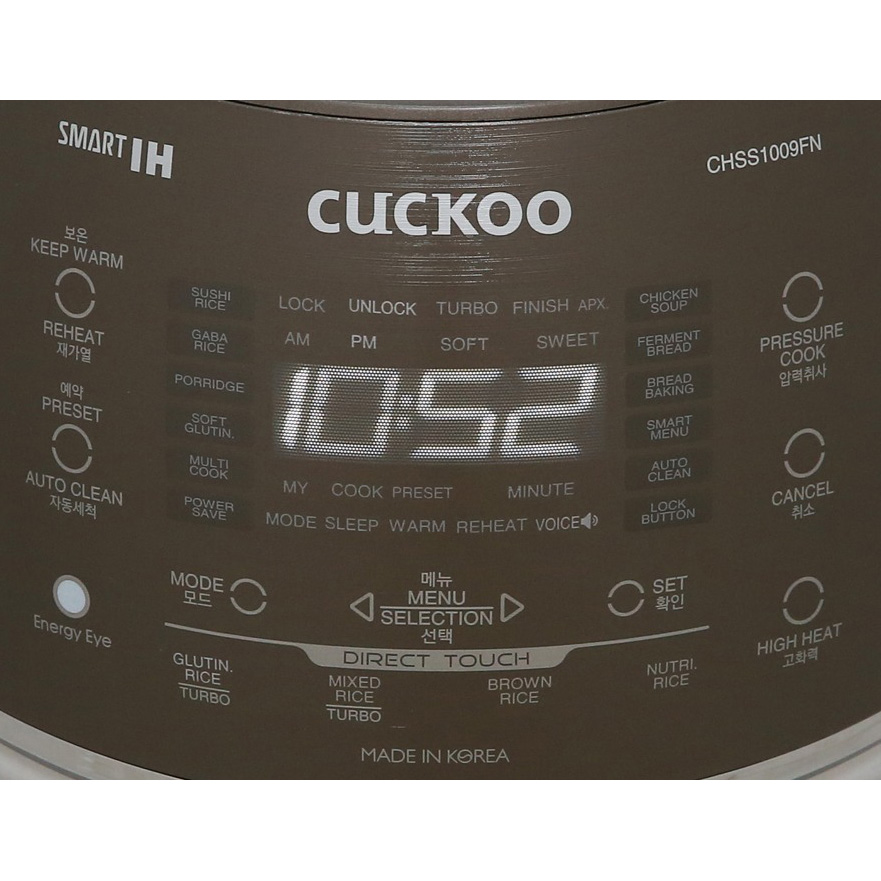 Nồi cơm điện cao tần Cuckoo 1.8 lít CRP- CHSS1009FN