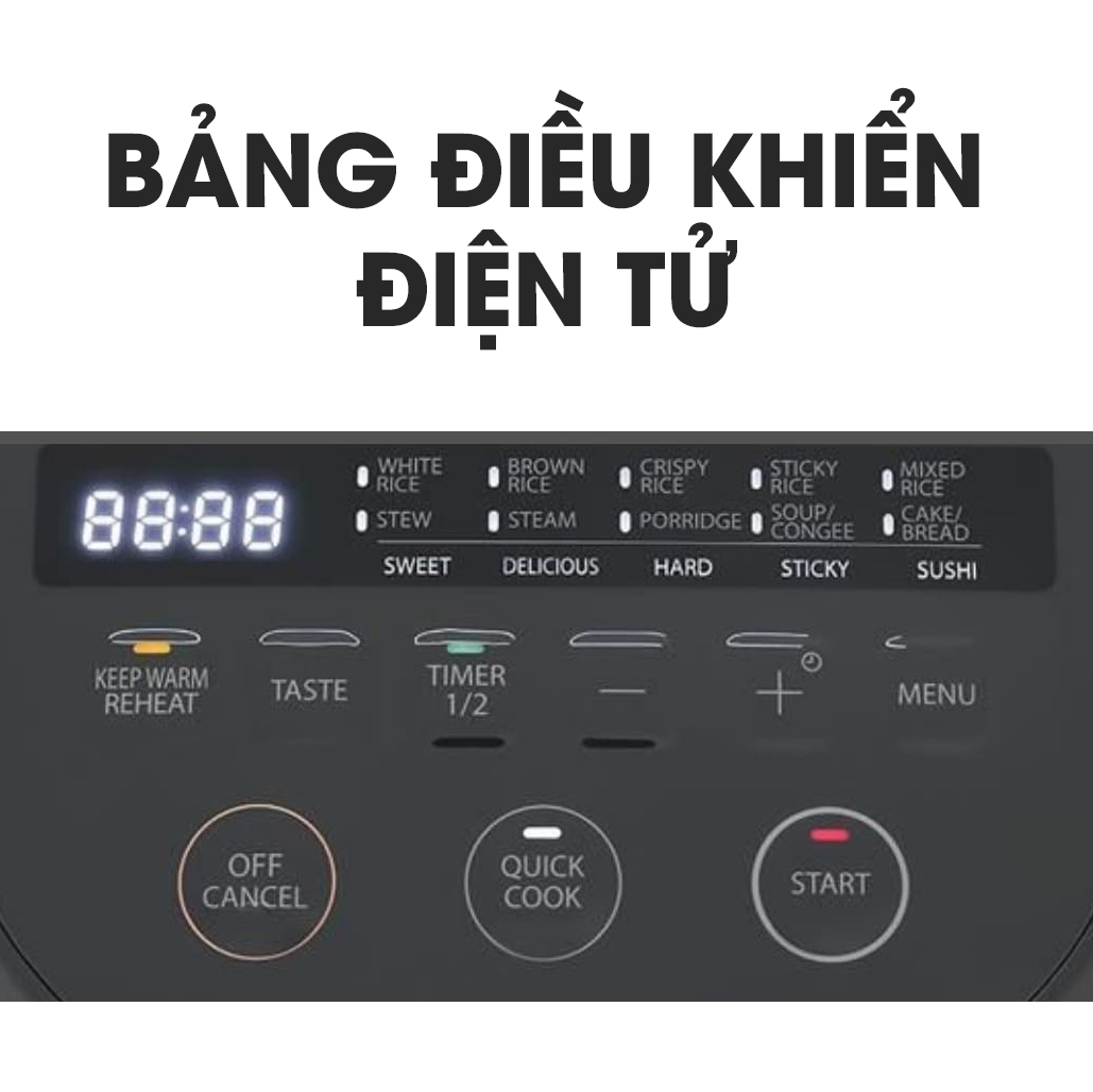 Nồi cơm điện tử Toshiba 1 lít RC-10DR5UVN(H)