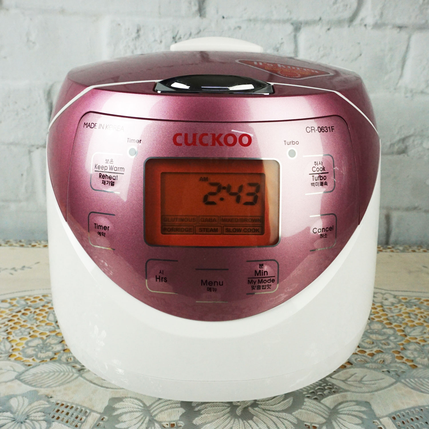 Nồi cơm điện tử 1 lít Cuckoo CR-0631F nhập khẩu Hàn Quốc