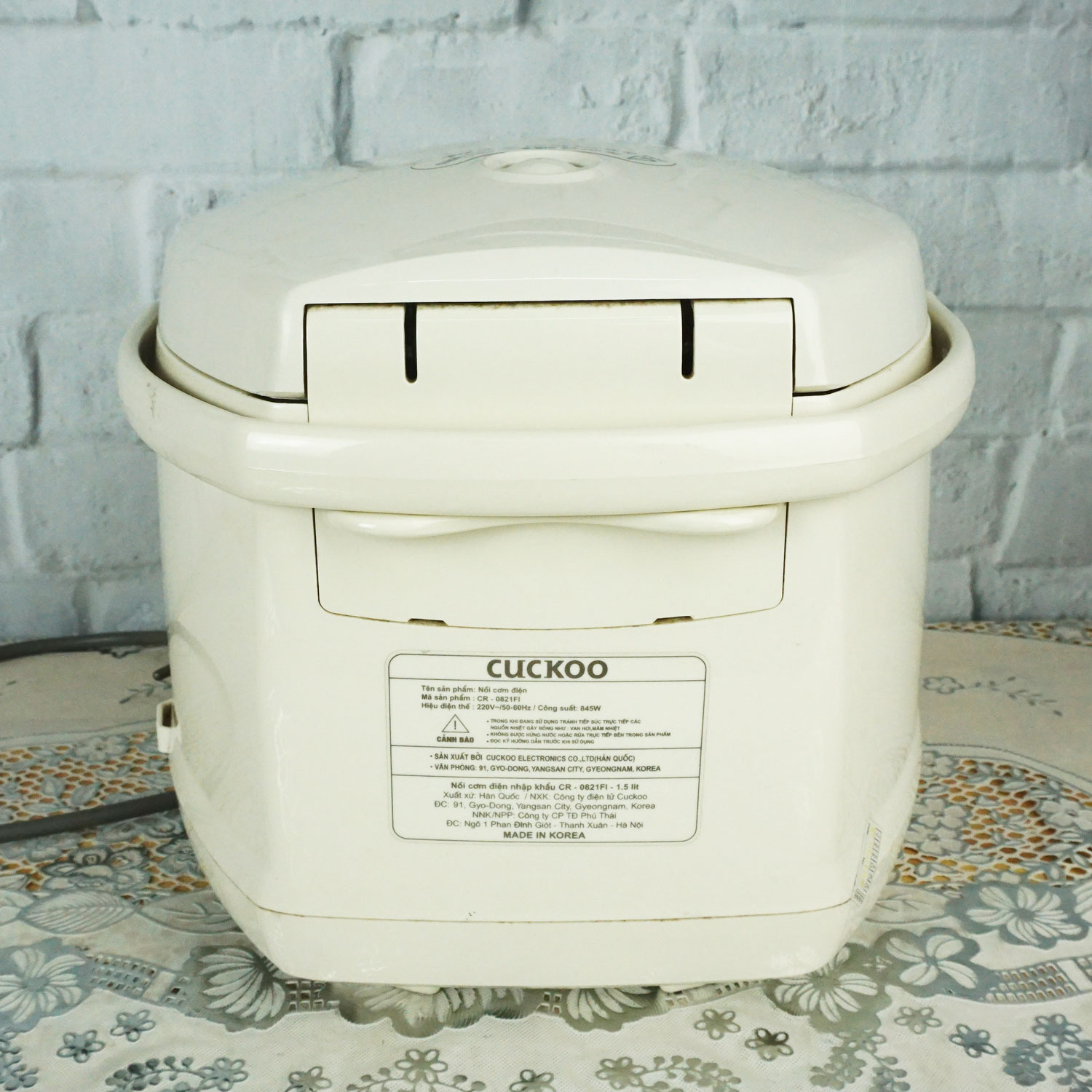 Nồi cơm điện tử Cuckoo 1.5l CR0821FI nhập khẩu Hàn Quốc